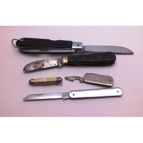 381 - FOUR PENKNIVES