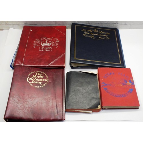 235 - FIVE STAMP ALBUMS INCLUDES STANLEY GIBBONS ALBUM