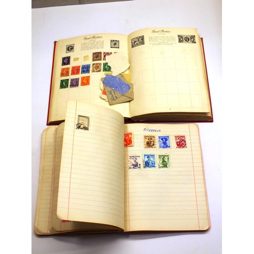 235 - FIVE STAMP ALBUMS INCLUDES STANLEY GIBBONS ALBUM