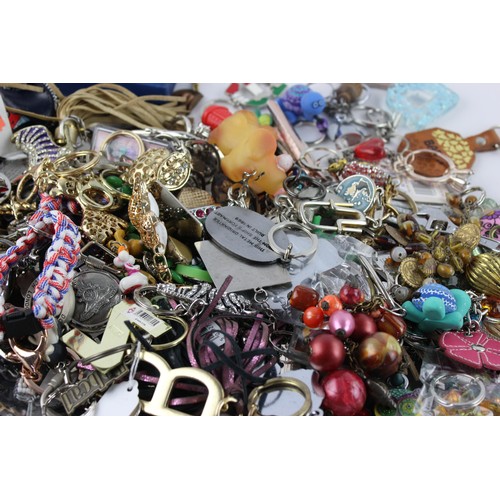 2 - 200+ Assorted KEY RINGS Inc Vintage, Advertising, Charities, Souvenir Etc