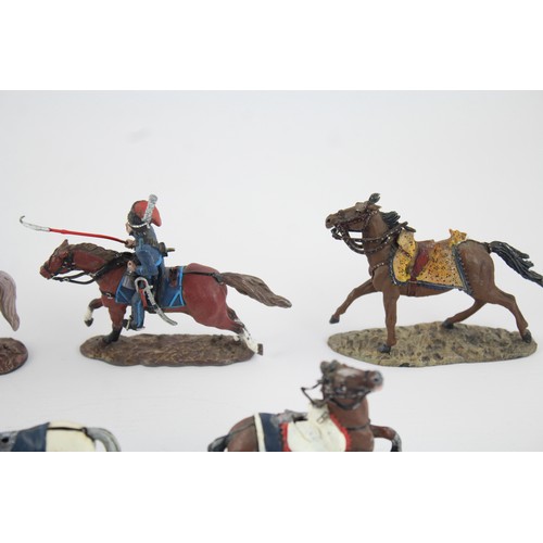 9 - 16 x Assorted DEL PRADO Military Lead Figures Inc. Napoleon, Horseback, UK, Etc