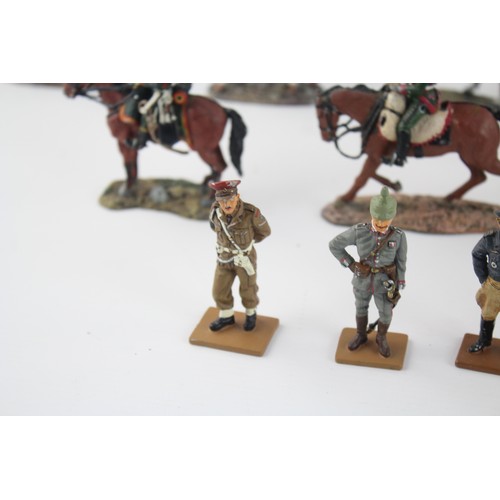 9 - 16 x Assorted DEL PRADO Military Lead Figures Inc. Napoleon, Horseback, UK, Etc