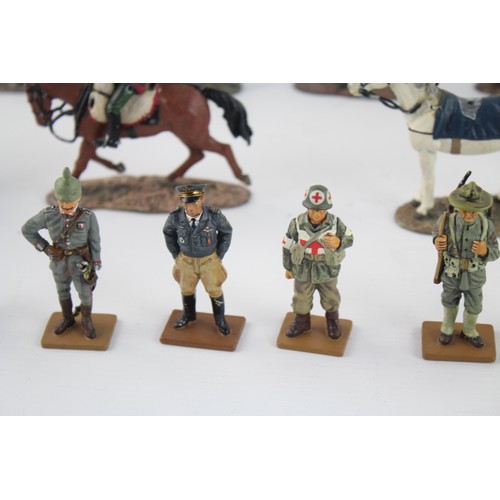 9 - 16 x Assorted DEL PRADO Military Lead Figures Inc. Napoleon, Horseback, UK, Etc