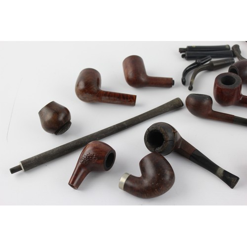 13 - Job Lot of Assorted Vintage SMOKING PIPES / Parts Inc Falcon, Harcastle, Clifton