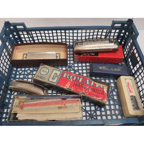 170 - COLLECTION OF VINTAGE HARMONICAS