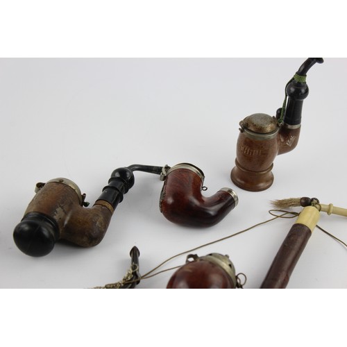 54 - 8 x Assorted Vintage TYROLEAN Estate SMOKING PIPES