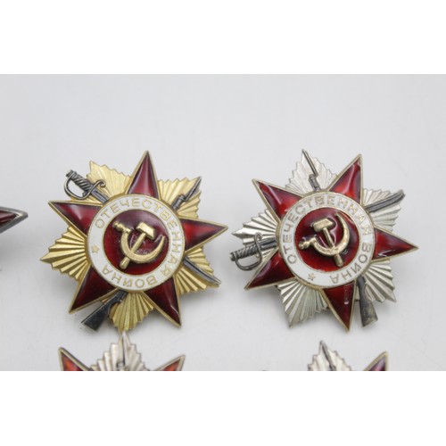 61 - 8 x Assorted Vintage SOVIET Military Awards / Badges Inc Order of the Red Star