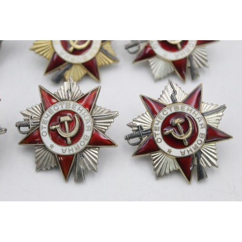 61 - 8 x Assorted Vintage SOVIET Military Awards / Badges Inc Order of the Red Star