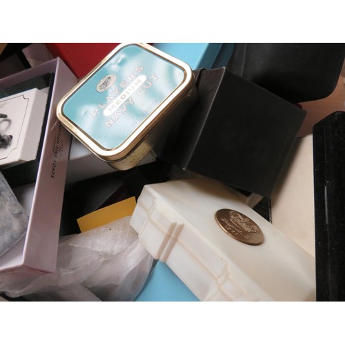 209 - LARGE BOX FULL OF ASSORTED JEWELERY BOXES