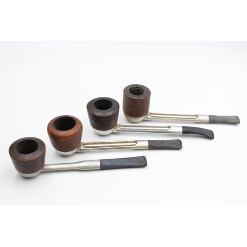 91 - 4 x Assorted Vintage FALCON & ALCO Estate Smoking Pipes