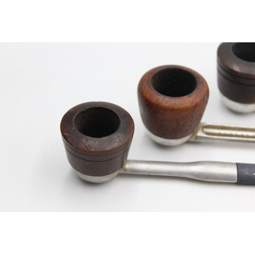 91 - 4 x Assorted Vintage FALCON & ALCO Estate Smoking Pipes