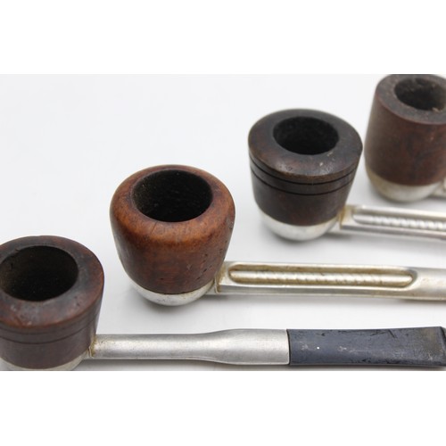 91 - 4 x Assorted Vintage FALCON & ALCO Estate Smoking Pipes