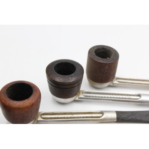 91 - 4 x Assorted Vintage FALCON & ALCO Estate Smoking Pipes