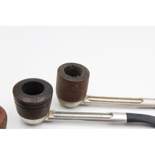 91 - 4 x Assorted Vintage FALCON & ALCO Estate Smoking Pipes