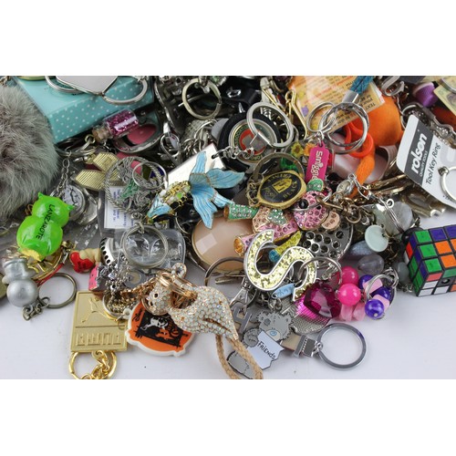 115 - 200+ Assorted KEY RINGS Inc Vintage, Advertising, Charities, Souvenir Etc