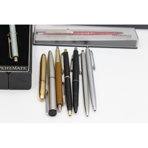 123 - 14 x Assorted BRANDED Ballpoint Pens / Biros Inc Vintage, Boxed, Waterman Etc