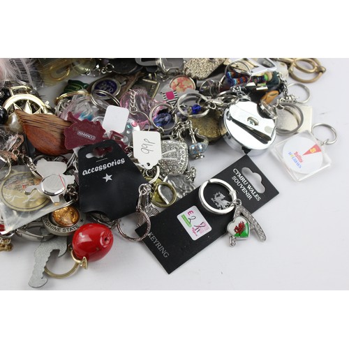 129 - 200+ Assorted KEY RINGS Inc Vintage, Advertising, Charities, Souvenir Etc