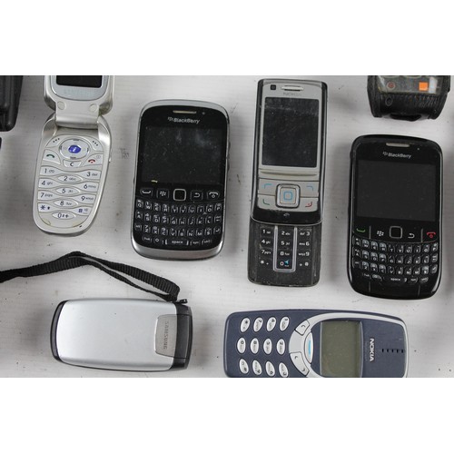 134 - 25 x Assorted MOBILE PHONES Inc Vintage, Smart Phone, Touch Screen, Camera Etc