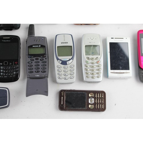 134 - 25 x Assorted MOBILE PHONES Inc Vintage, Smart Phone, Touch Screen, Camera Etc