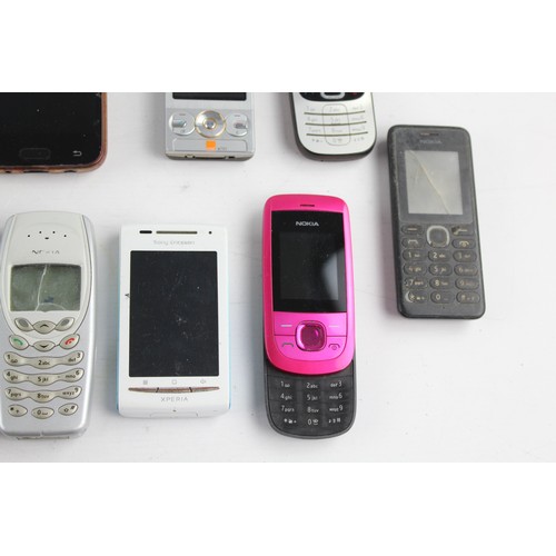 134 - 25 x Assorted MOBILE PHONES Inc Vintage, Smart Phone, Touch Screen, Camera Etc