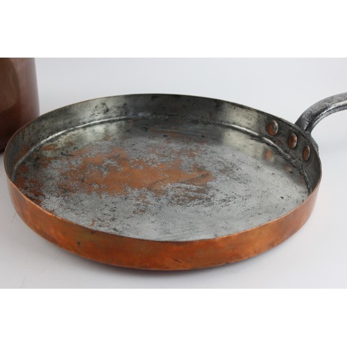 137 - Two Antique Copper Pans