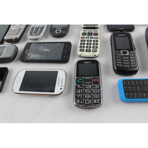 141 - 25 x Assorted MOBILE PHONES Inc Vintage, Smart Phone, Touch Screen, Camera Etc