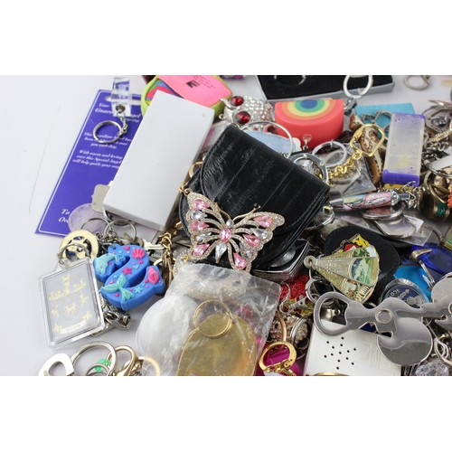 151 - 200+ Assorted KEY RINGS Inc Vintage, Advertising, Charities, Souvenir Etc