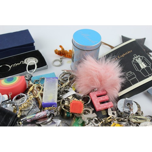 151 - 200+ Assorted KEY RINGS Inc Vintage, Advertising, Charities, Souvenir Etc