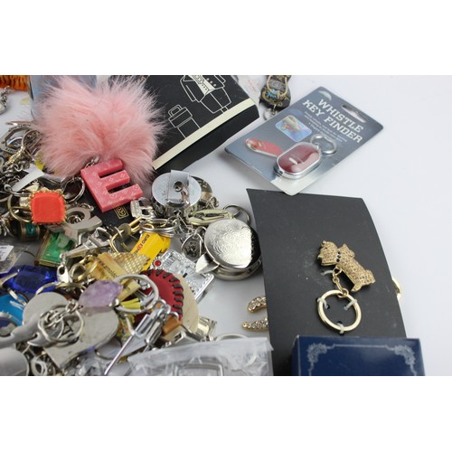 151 - 200+ Assorted KEY RINGS Inc Vintage, Advertising, Charities, Souvenir Etc