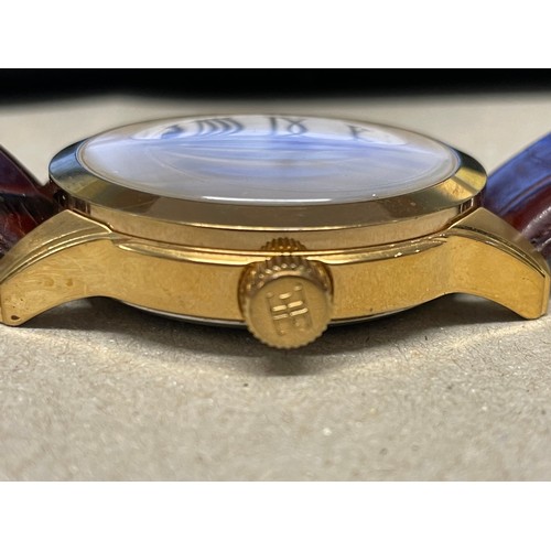 425 - Gents EARNSHAW 1805 Quality Mechanical Gold Tone WRISTWATCH Automatic WORKING