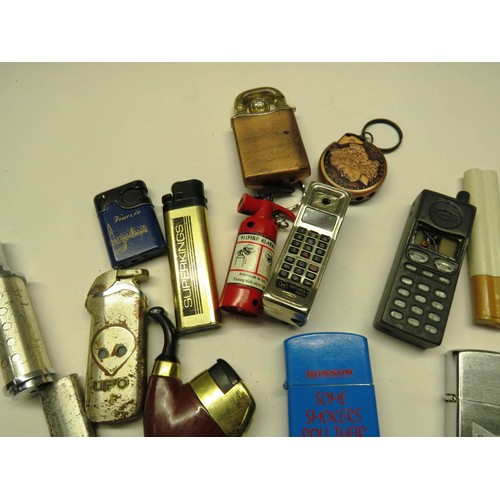 405 - COLLECTION OF NOVELTY LIGHTERS