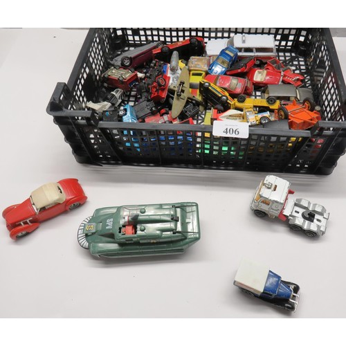 406 - DIECAST VEHICLES, DINKY, CORGI TOYS ETC