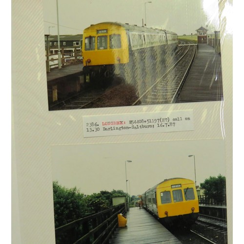 407 - ALBUM OF 1980'S BRITISH RAIL TRAIN PHOTOGRAPHS