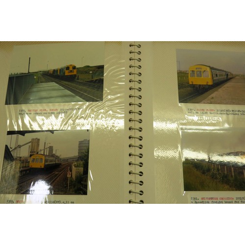 407 - ALBUM OF 1980'S BRITISH RAIL TRAIN PHOTOGRAPHS