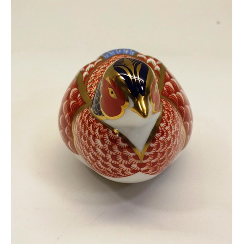 342 - ROYAL CROWN DERBY PHEASANT IN ORIGINAL BOX WITH GOLD STOPPER