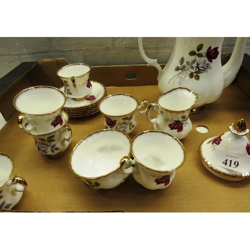 419 - ROYAL IMPERIAL BONE CHINA TEASET