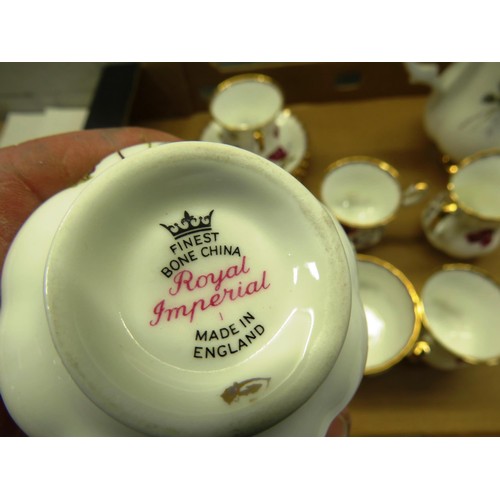 419 - ROYAL IMPERIAL BONE CHINA TEASET