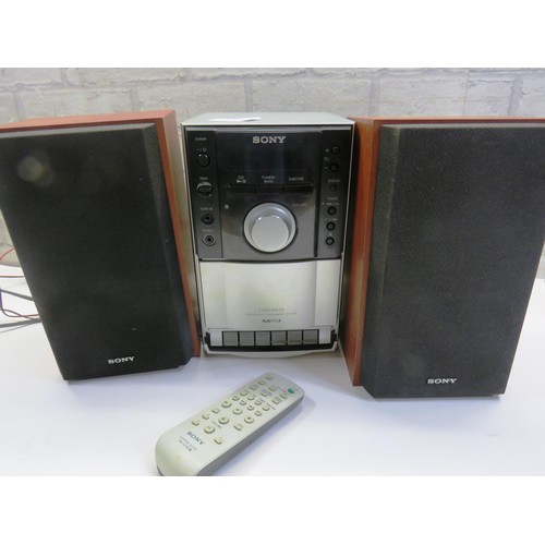 312 - SONY CD AND TAPE CASSETTE PLAYER AND RADIO