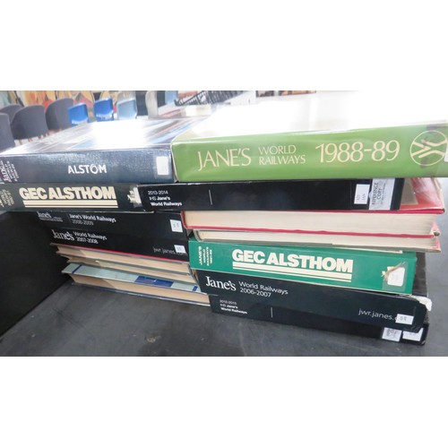 313 - LARGE QUANTITY OF JANES WORLD RAILWAY BOOKS