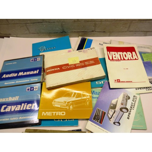 430 - TWENTY VINTAGE CAR OWNER HANDBOOKS