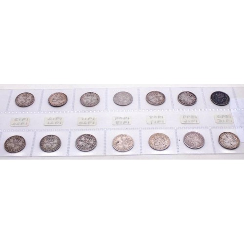 354 - 14X THREEPENCE COINS FROM 1890-1922