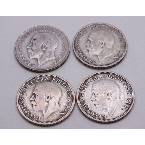 361 - 4X ONE SHILLINGS DATED- 1923,1931,1932,1933