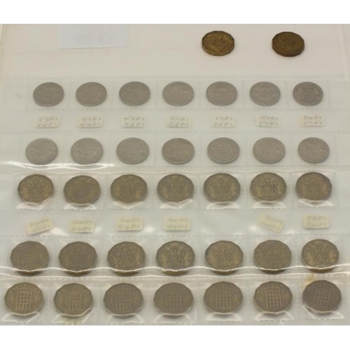 376 - SHEET OF PREDECIMAL GB COINAGE