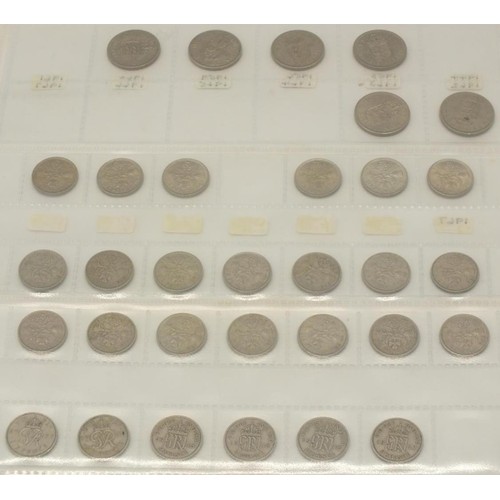 378 - SHEET OF PRE DECIMAL GB COINAGE