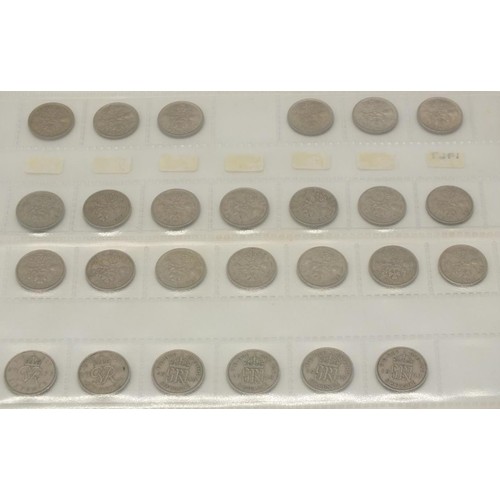 378 - SHEET OF PRE DECIMAL GB COINAGE