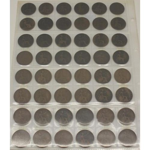 380 - SHEET OF PRE DECIMAL ONE PENNYS