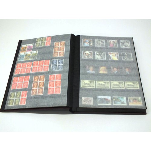 452 - GB MINT HIGH VALUE & USED STAMP STOCK BOOK