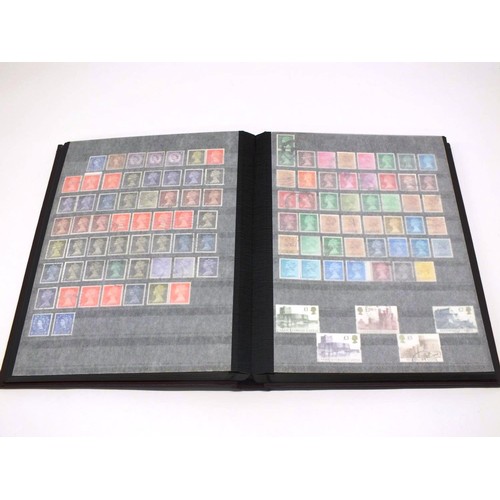 452 - GB MINT HIGH VALUE & USED STAMP STOCK BOOK