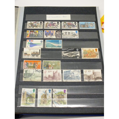 453 - GB USED STAMP STOCK BOOK - VICTORIA ONWARDS