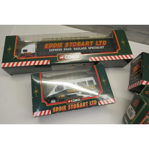 285 - FIVE BOXED EDDIE STOBART TRUCK SET-BOXED